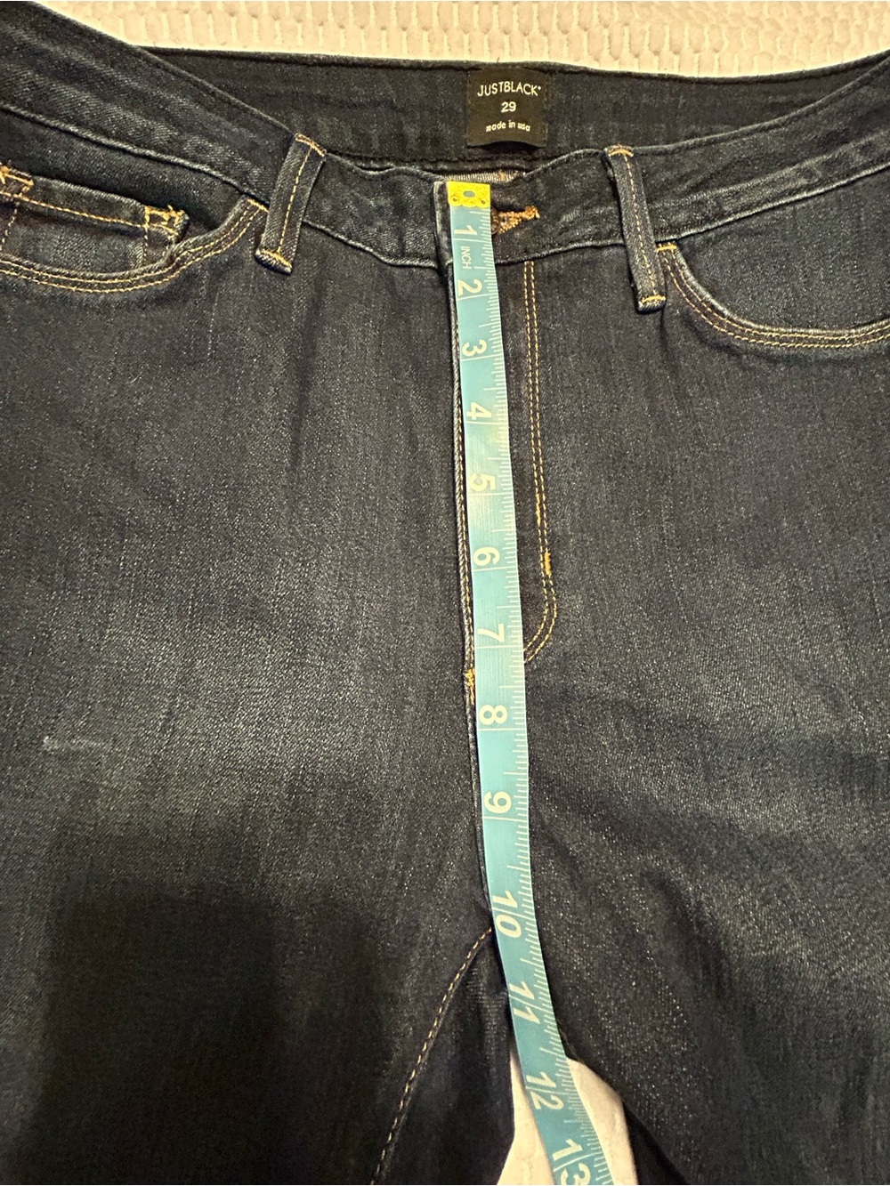 Just Black Flare Jeans Size 29 LONG 33-34” Inseam Black - Picture 4 of 6